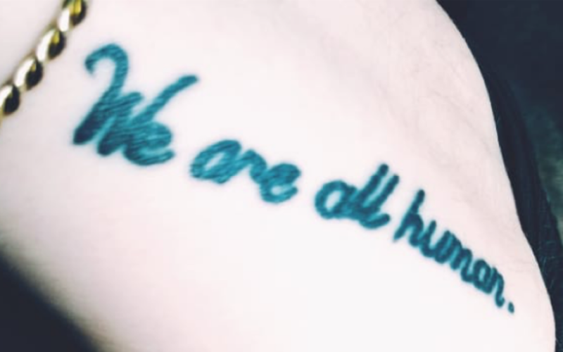 we are all human tattoo