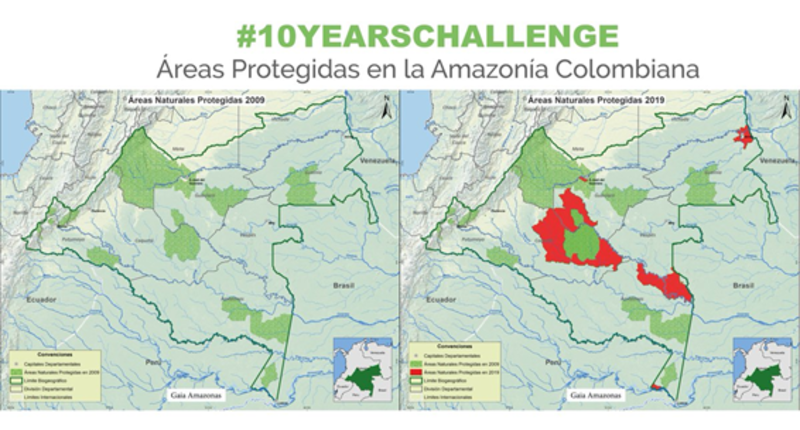 protected lands in Columbia from 2009-10