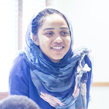 Headshot of 2020-21 Skoll Scholar, Shiemaa Ahmed